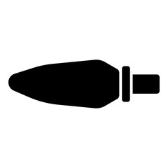 Turn signal black icon. Suitable for website, content design, poster, banner, or video editing needs