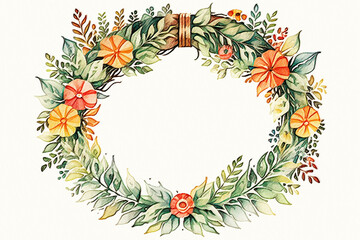 Vintage beautiful floral greeting card