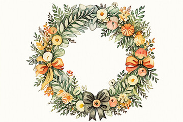Vintage beautiful floral greeting card