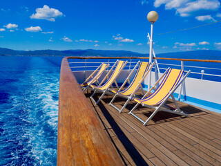 départ en vacances en bateau