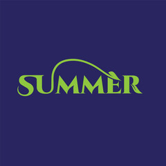  A Modern summer typography Logo Design