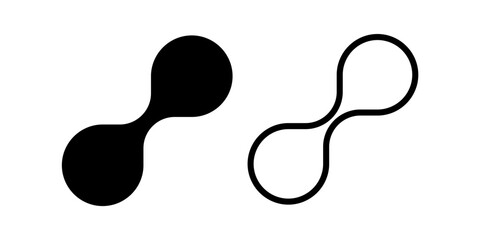 Chemical Molecule Sign Icon Symbol Vector Illustration