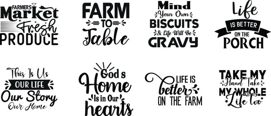 Fototapeta premium farmhouse quots svg bundle
