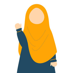 Cute muslim girl wearing hijab