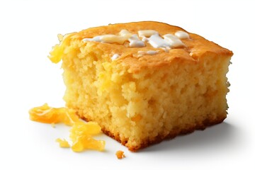 piece of biscuit with cream