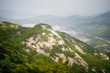 Naklejka premium 수락산 암벽 기암