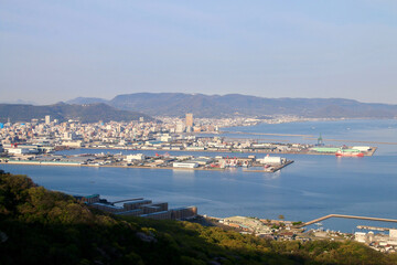 Fototapeta premium 屋島展望台からの眺望（香川県・高松市）