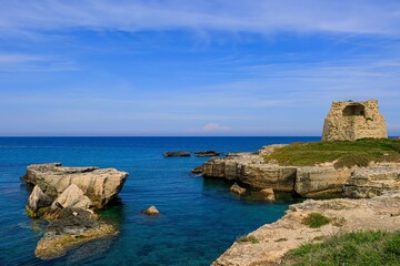 Old Roca, a coastal town in Salento and one of the marinas of Melendugno, in the province of Lecce. - Salento, Puglia, Italy 