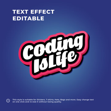 Coding Is Life Sticker Illustration Vector Print	