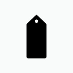 Label Icon. Branding Symbol - Vector. Presented in Glyph Style