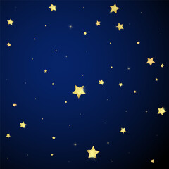Fototapeta premium Magic stars vector overlay. Gold stars scattered