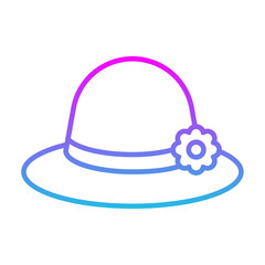 Fototapeta premium Pamela Hat Icon