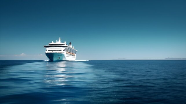 cruise ship in the sea