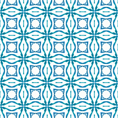 Organic tile. Blue memorable boho chic summer