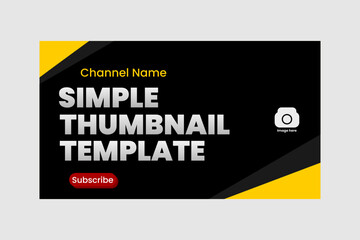 simple thumbnail youtube design