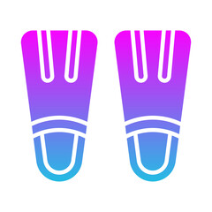 Obraz premium Fins Icon