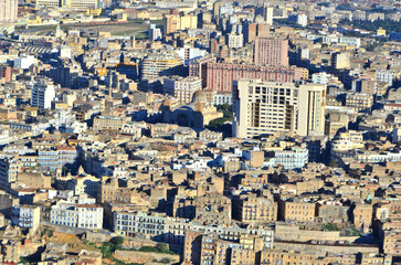 View of the Algerian port city of Oran in Algeria
