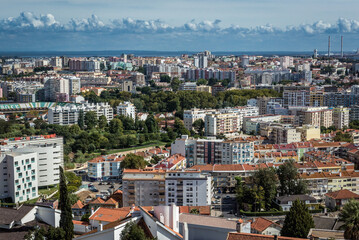 Fototapeta na wymiar Aerial view of Setubal city, Portugal