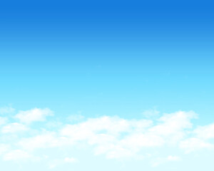 Naklejka na ściany i meble Blue sky background with white clouds. Sky background with white clouds. 