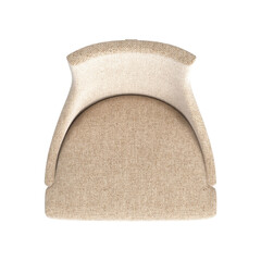 Armchair for home and office on a transparent background, isolated object, png, 3D rendering
