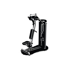 CHEST FLY MACHINE, CHEST PRESS MACHINE Vector, Gym equipment, Gym equipment isolated, Gym equipment vector, Gym equipment silhouette.