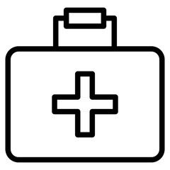 Fototapeta premium medical bag line 