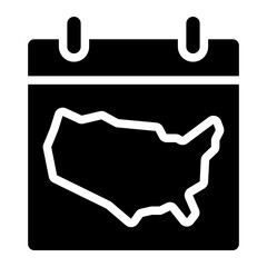 Obraz premium map glyph 