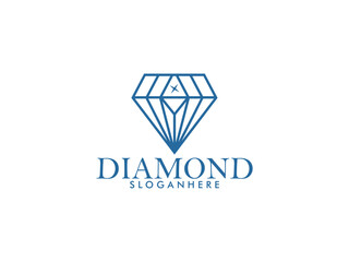 Fototapeta premium Creative Diamond Logo and Icon Design Template