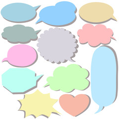 カラーの吹き出し