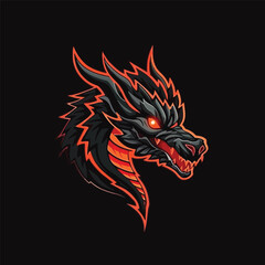 Vector Illustration of Dragon Logo