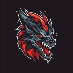 Vector Illustration of Dragon Logo