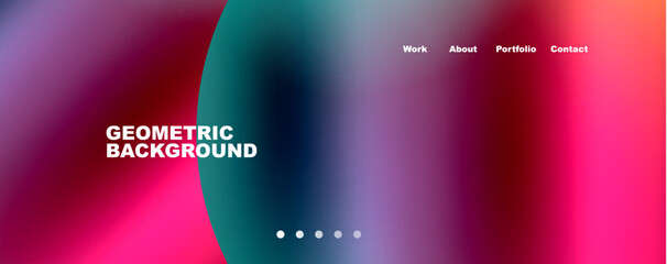 Round shapes and circles geometric abstract background. Vector Illustration For Wallpaper, Banner, Background, Card, Book Illustration, landing page