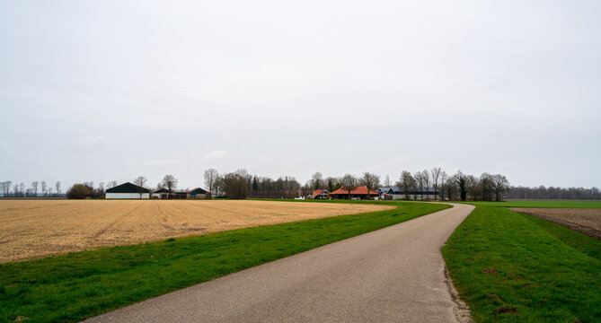 Rural landscape near Dronten, Netherlands

