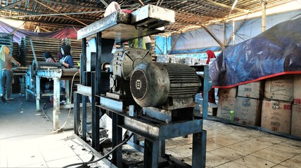 briquettes production process in coconut charcoal factory as renewable energy