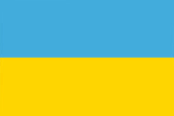 flag of Ukraine , isolated vector illustration