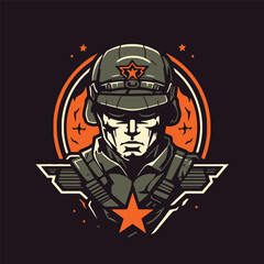 Military Emblem Logo Design for E-Sport