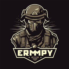 Army E-Sport Logo Design