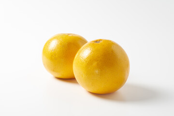 ピンクグレープフルーツ　白背景