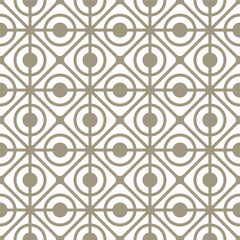 Fototapeta premium A seamless pattern with circles and lines