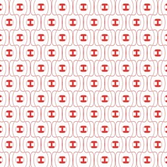 Geometric  Red stripe Embroidery pattern Geometric pattern Make a leather background Printed on fabric