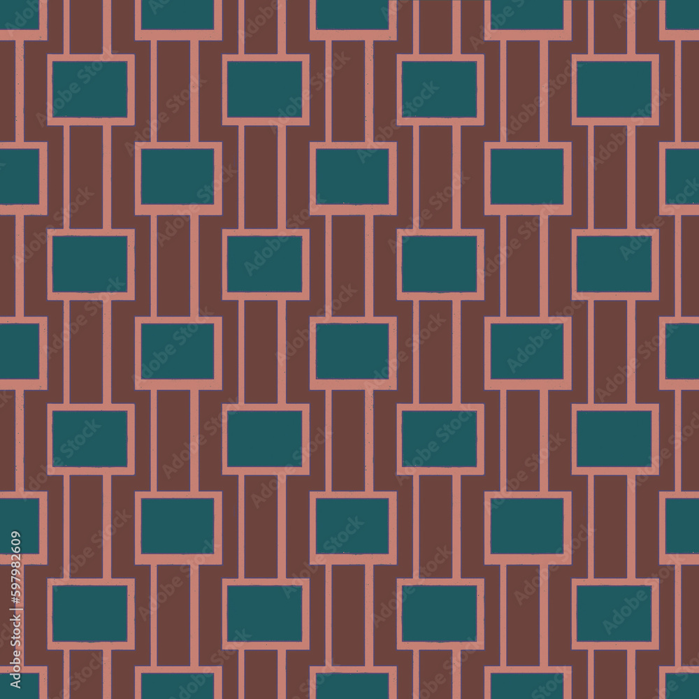 Poster retro seamless repeat pattern print background