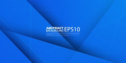 Abstract blue background with shadows and simple lines. looks 3d with additional shadows. suitable for posters, brochures, e-sports and others. Eps10 vector