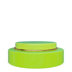 Black podium 3d render plastic