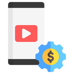 app development. advertisement business and finance icons.