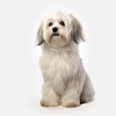 Havanese breed dog isolated on white background