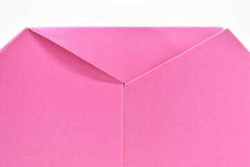 pink paper box texture background, package for design
