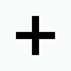 Obraz premium Add Icon. Plus, Positive. Ambulance, Medical Logo. Increase Sign and Symbol for Design, Presentation, Website or Apps Elements - Vector. 