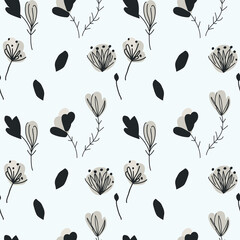 seamless pattern with flowers