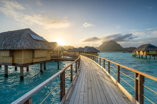 Summer vacation on Bora Bora, South Seas, French Polynesia