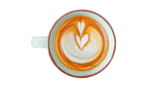 Cup of coffee on a white background